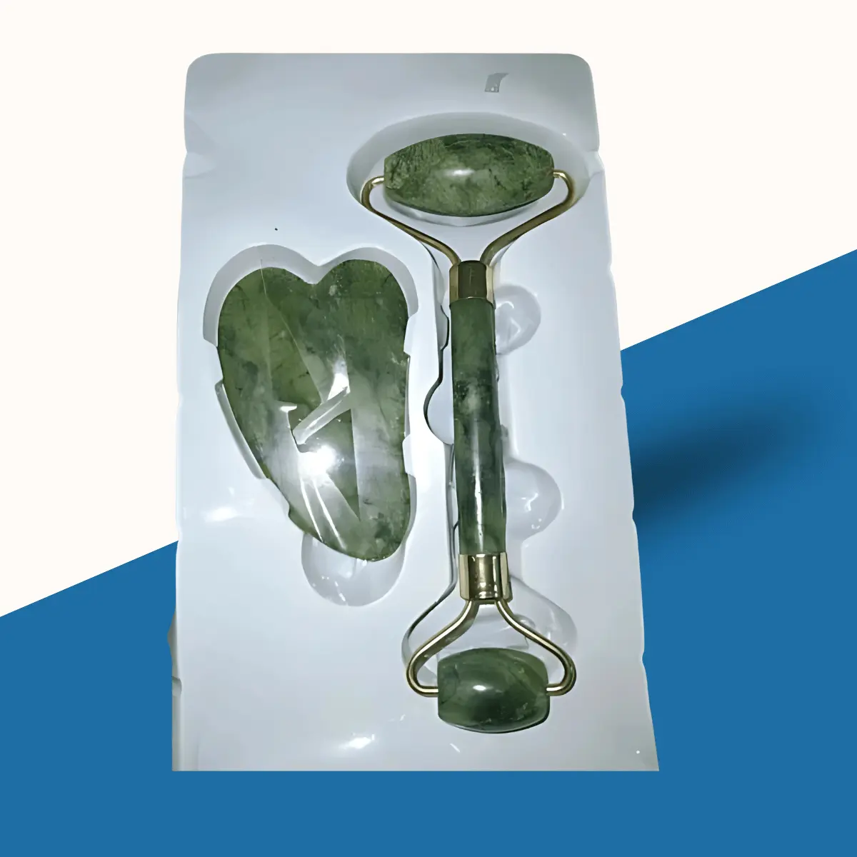 Gua Sha and Jade Roller Set