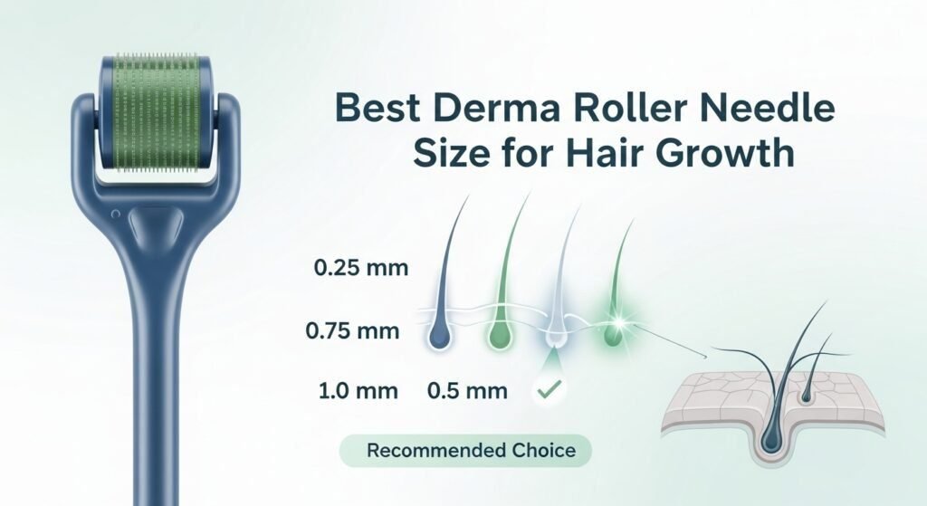derma roller size for hair